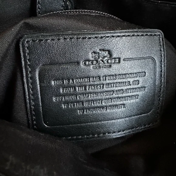 Coach Signature Black Men's Messenger Bag - Picture 4 of 4